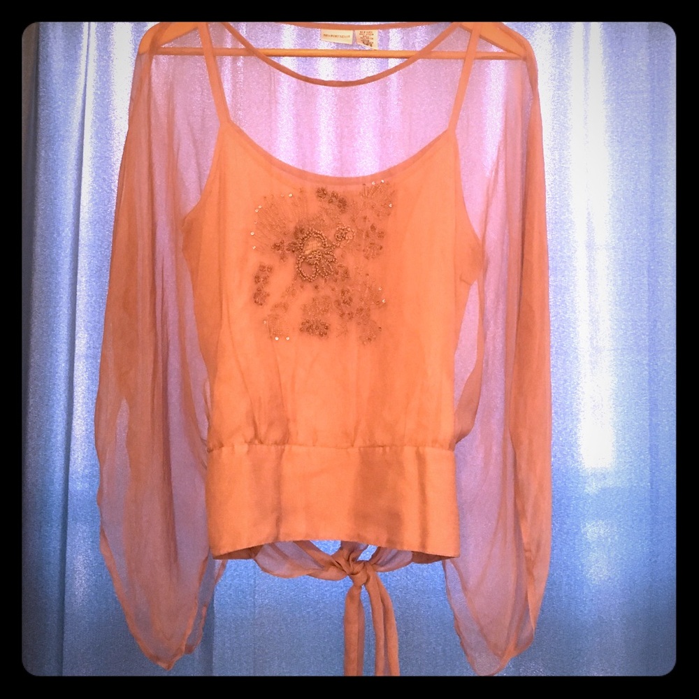 Sexy and sweet sheer top